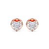Picture of 0.50 Ct Heart Cut Lab-Grown Diamond Push Back Stud Earring in Solid Gold For Women