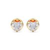 Picture of 0.50 Ct Heart Cut Lab-Grown Diamond Push Back Stud Earring in Solid Gold For Women