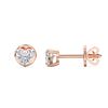 Picture of 0.50 Ct Heart Cut Lab-Grown Diamond Push Back Stud Earring in Solid Gold For Women