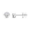 Picture of 0.50 Ct Heart Cut Lab-Grown Diamond Push Back Stud Earring in Solid Gold For Women