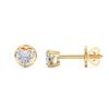 Picture of 0.50 Ct Heart Cut Lab-Grown Diamond Push Back Stud Earring in Solid Gold For Women