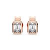 Picture of 2.00 Ct Pear Cut Lab-Grown Diamond Push Back Stud Earring in Solid Gold For Women
