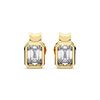 Picture of 2.00 Ct Pear Cut Lab-Grown Diamond Push Back Stud Earring in Solid Gold For Women