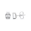 Picture of 2.00 Ct Pear Cut Lab-Grown Diamond Push Back Stud Earring in Solid Gold For Women