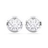 Picture of 2.00 Ct Round Cut Lab-Grown Diamond Push Back Stud Earring in Solid Gold For Women