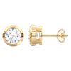 Picture of 2.00 Ct Round Cut Lab-Grown Diamond Push Back Stud Earring in Solid Gold For Women