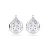 Picture of 0.50 Ct Pear Cut Lab-Grown Diamond Push Back Stud Earring in Solid Gold For Women