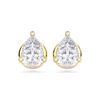 Picture of 0.50 Ct Pear Cut Lab-Grown Diamond Push Back Stud Earring in Solid Gold For Women