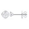Picture of 0.25 Ct Round Cut Lab-Grown Diamond Push Back Stud Earring in Solid Gold For Women