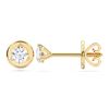 Picture of 0.25 Ct Round Cut Lab-Grown Diamond Push Back Stud Earring in Solid Gold For Women
