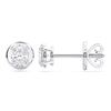 Picture of 0.50 Ct Oval Cut Lab-Grown Diamond Push Back Stud Earring in Solid Gold For Women