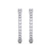 Picture of 1.01 Ct Round Cut Lab-Grown Diamond Push Back Hoop Earring in Solid Gold For Women