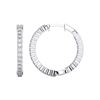 Picture of 1.01 Ct Round Cut Lab-Grown Diamond Push Back Hoop Earring in Solid Gold For Women