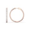 Picture of 5.05 Carat FG/VS Round Lab Grown Diamond Hoop Earring Made in Solid Gold