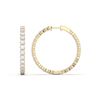 Picture of 5.05 Carat FG/VS Round Lab Grown Diamond Hoop Earring Made in Solid Gold