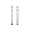 Picture of 5.05 Carat FG/VS Round Lab Grown Diamond Hoop Earring Made in Solid Gold