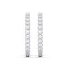 Picture of 5.05 Carat FG/VS Round Lab Grown Diamond Hoop Earring Made in Solid Gold