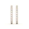 Picture of 5.05 Carat FG/VS Round Lab Grown Diamond Hoop Earring Made in Solid Gold