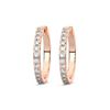 Picture of 0.96 Carat FG/VS Round Lab Grown Diamond Hoop Earring Made in Solid Gold