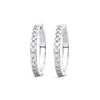 Picture of 0.96 Carat FG/VS Round Lab Grown Diamond Hoop Earring Made in Solid Gold