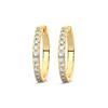 Picture of 0.96 Carat FG/VS Round Lab Grown Diamond Hoop Earring Made in Solid Gold