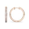 Picture of 0.96 Carat FG/VS Round Lab Grown Diamond Hoop Earring Made in Solid Gold