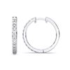 Picture of 0.96 Carat FG/VS Round Lab Grown Diamond Hoop Earring Made in Solid Gold