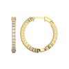 Picture of 0.96 Carat FG/VS Round Lab Grown Diamond Hoop Earring Made in Solid Gold