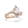 Picture of 2.26 Ct Marquise Cut Lab-Grown Diamond  Wedding Band in Solid Gold For Women