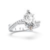 Picture of 2.26 Ct Marquise Cut Lab-Grown Diamond  Wedding Band in Solid Gold For Women