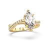 Picture of 2.26 Ct Marquise Cut Lab-Grown Diamond  Wedding Band in Solid Gold For Women