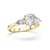 Picture of 2.69 Ct Round Cut Lab-Grown Diamond 3-Stone Ring in Solid Gold For Women