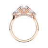 Picture of 2.69 Ct Round Cut Lab-Grown Diamond 3-Stone Ring in Solid Gold For Women