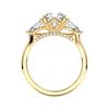 Picture of 2.69 Ct Round Cut Lab-Grown Diamond 3-Stone Ring in Solid Gold For Women