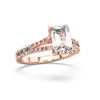 Picture of 3.57 Ct Emerald Cut Lab-Grown Diamond Solitaire Ring in Solid Gold For Women