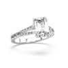Picture of 3.57 Ct Emerald Cut Lab-Grown Diamond Solitaire Ring in Solid Gold For Women