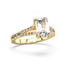 Picture of 3.57 Ct Emerald Cut Lab-Grown Diamond Solitaire Ring in Solid Gold For Women