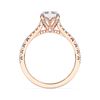 Picture of 3.57 Ct Emerald Cut Lab-Grown Diamond Solitaire Ring in Solid Gold For Women