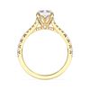 Picture of 3.57 Ct Emerald Cut Lab-Grown Diamond Solitaire Ring in Solid Gold For Women