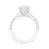 Picture of 3.58 Ct Oval Cut Lab-Grown Diamond Solitaire Ring in Solid Gold For Women
