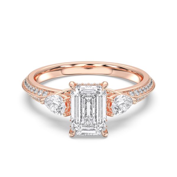 Picture of 2.72 Ct Lab-Grown Diamond 3-Stone Ring  in Solid Gold For Women