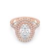 Picture of 4.22 Ct Oval Cut Lab-Grown Diamond Wedding Ring in Solid Gold For Women