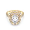 Picture of 4.22 Ct Oval Cut Lab-Grown Diamond Wedding Ring in Solid Gold For Women