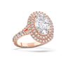 Picture of 4.22 Ct Oval Cut Lab-Grown Diamond Wedding Ring in Solid Gold For Women