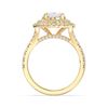Picture of 4.22 Ct Oval Cut Lab-Grown Diamond Wedding Ring in Solid Gold For Women