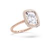 Picture of 2.29 Ct Oval Cut Lab-Grown Diamond 3-Stone Engagement Ring in Solid Gold For Women