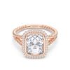 Picture of 2.18 Ct Cushion Cut Lab-Grown Diamond  Wedding Ring in Solid Gold For Women