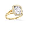 Picture of 2.18 Ct Cushion Cut Lab-Grown Diamond  Wedding Ring in Solid Gold For Women