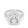 Picture of 2.29  Ct Cushion Cut Lab-Grown Diamond Engagement ring in Solid Gold For Women