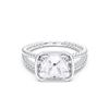 Picture of 2.14 Ct Cushion Cut Lab-Grown Diamond Fashion Ring in Solid Gold For Women